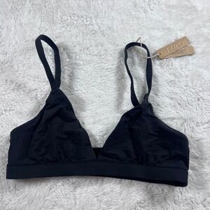 Skims Fits Everybody Triangle Bralette Onyx Black XS BR-TRI-2024 New With Tags